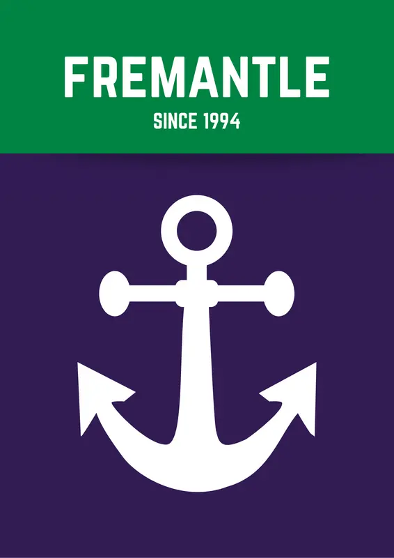 Fremantle Retro Digital Art Print