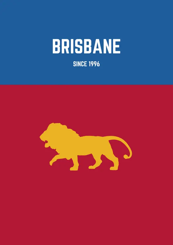 Brisbane Lions Digital Art Print